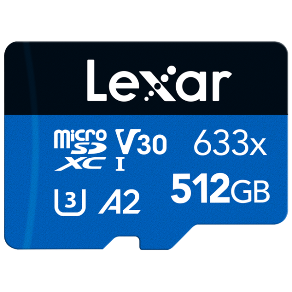 Lexar High-Performance 633x microSDHC™/microSDXC™ UHS-I BLUE Series
